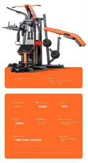 Multi-Station Power Rack - 3-Person Comprehensive Training System